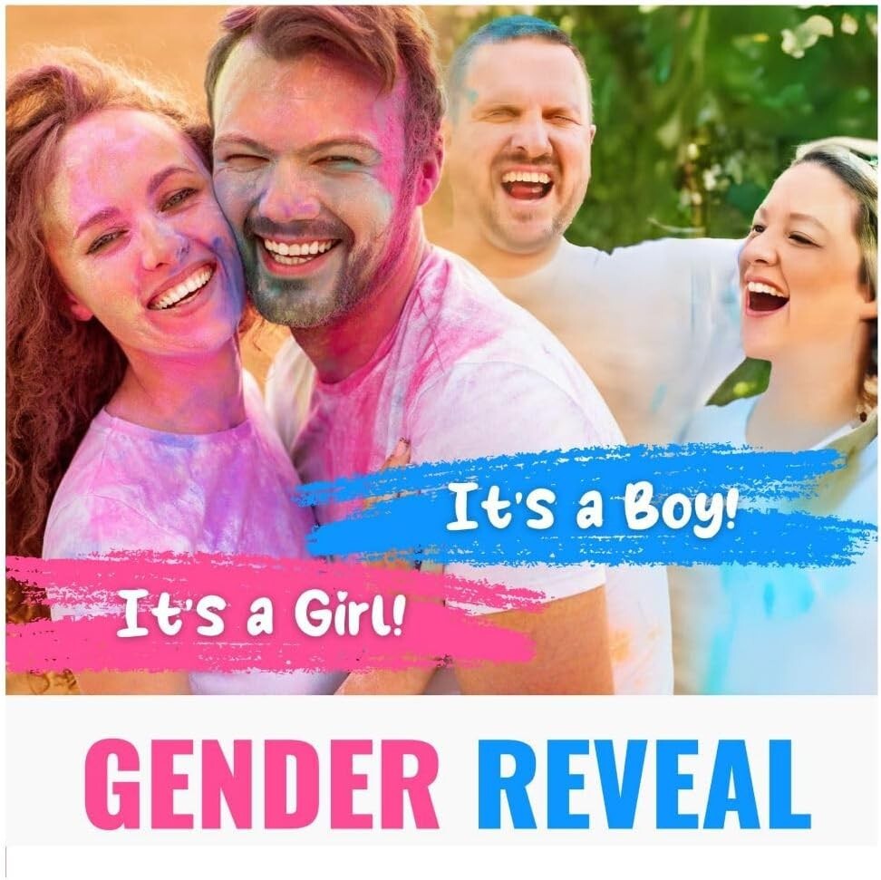 Color Blaze Baby Gender Reveal - 5lb Pink & 5lb Blue - Color Powder Combo Pack