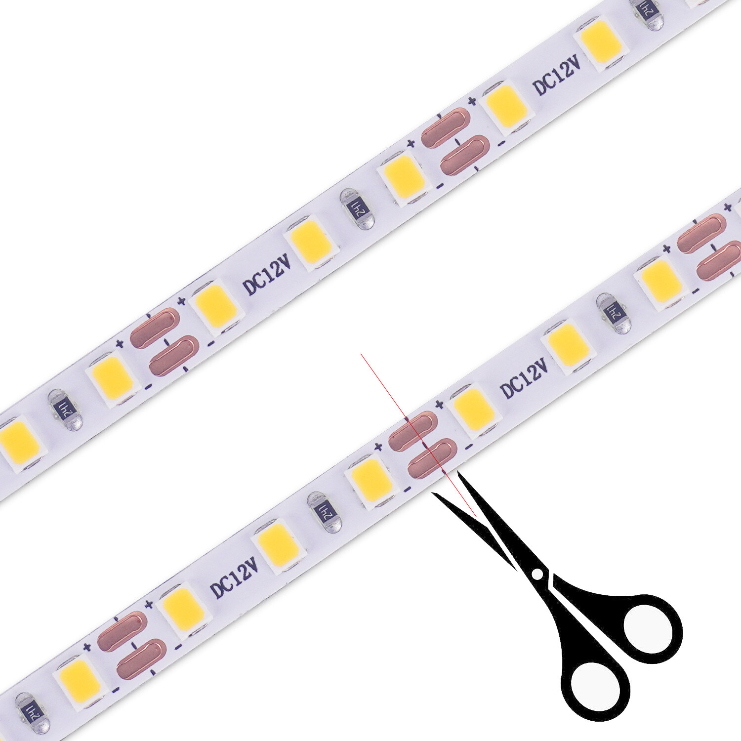 1m-20m 12V 24V 2835 LED Strip Flexible Rope IP68 Waterproof Lamp Outdoor Lights