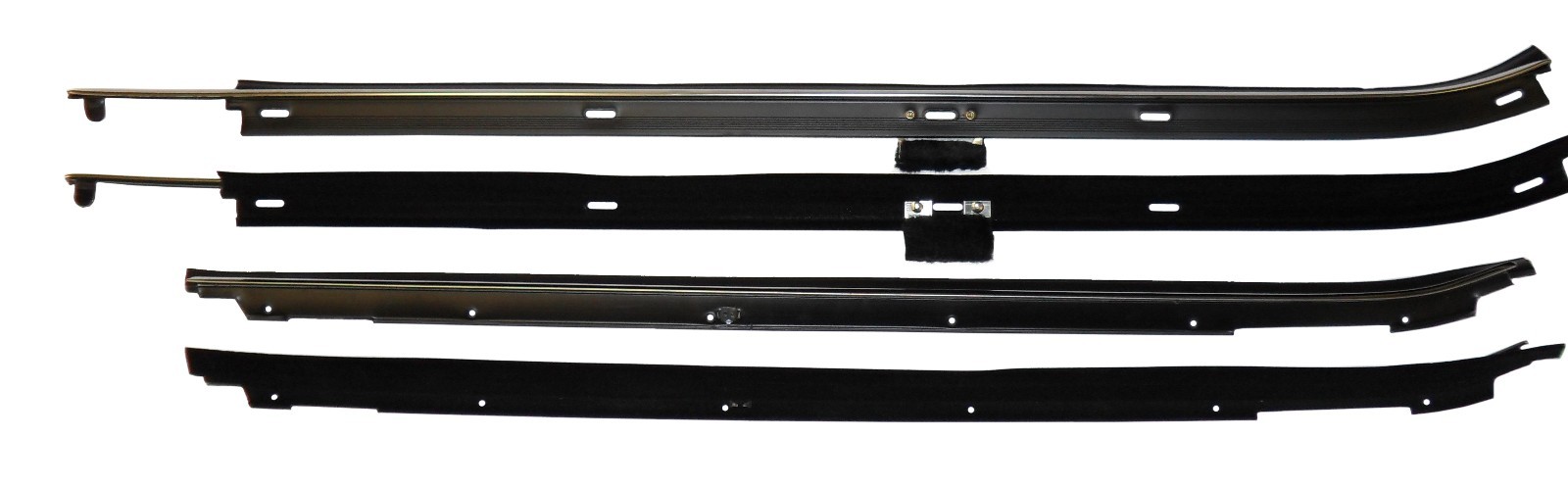 1980-1990 Chevrolet Caprice Impala 4 door front window sweeps, belt line molding
