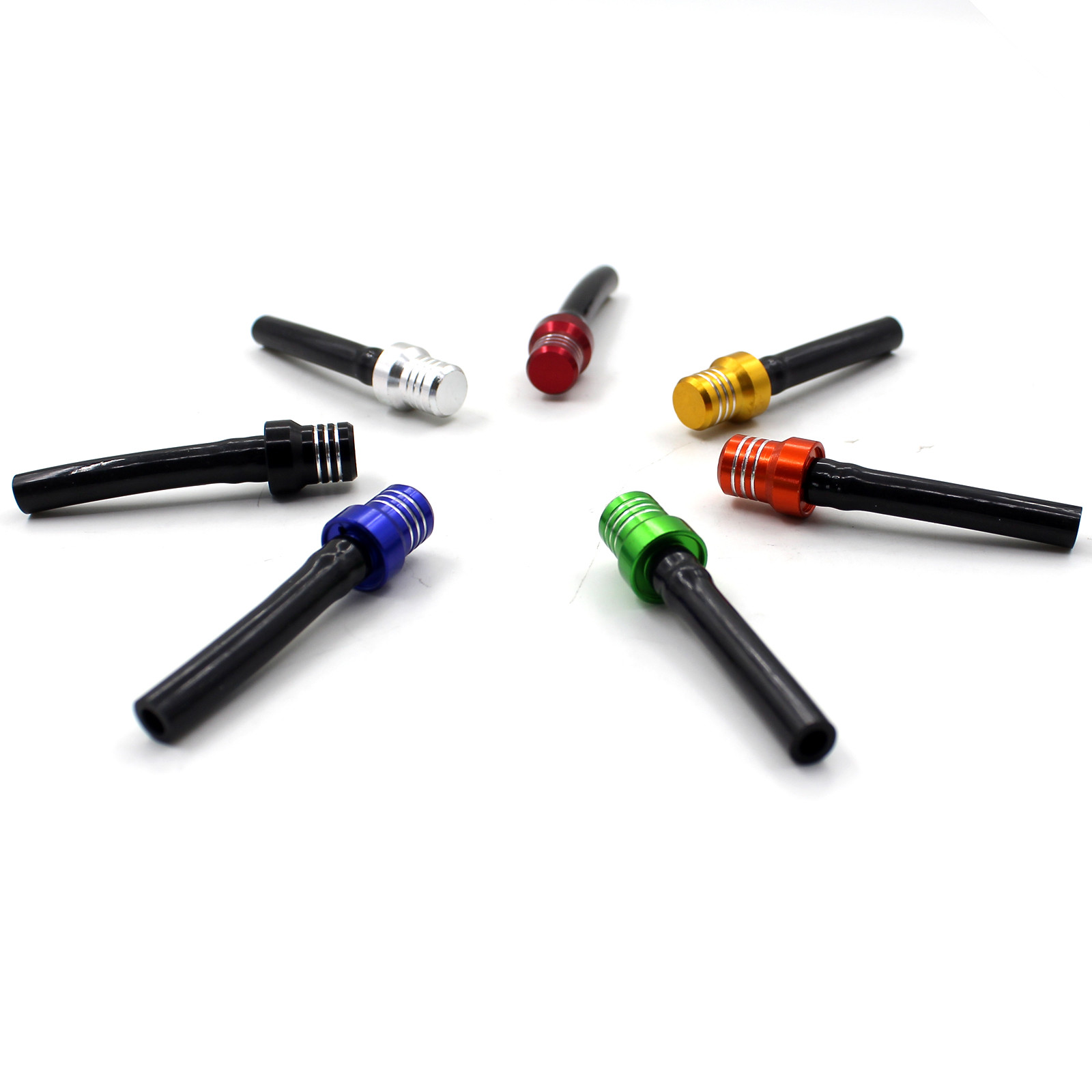 KKE Gas Tank Cap Valve Vents Breather Hose Black Tube for ATV Dirt Bike 7 color