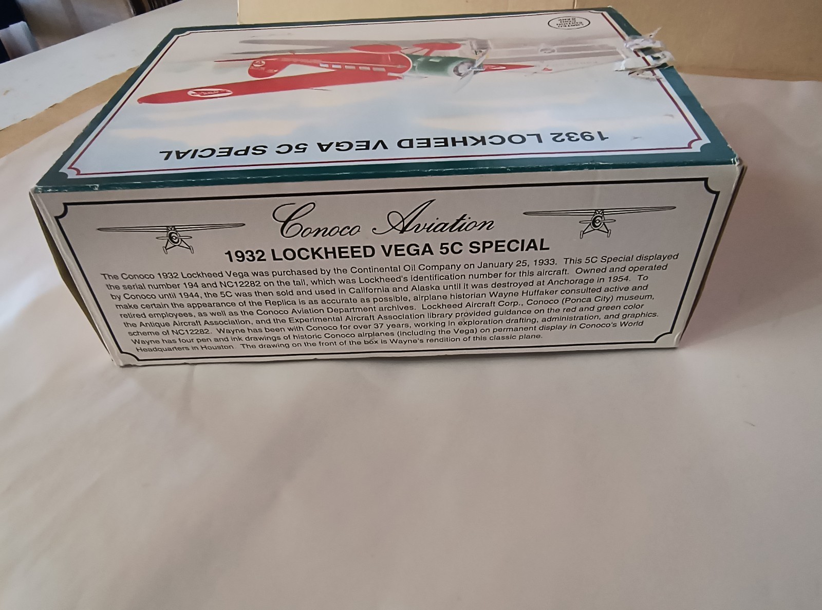 1932 Lockheed Vega 5C Special Conoco Diecast Plane Coin Bank Limited Edition '92