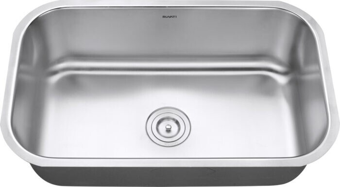 Ruvati 30-inch Undermount 16 Gauge Single Bowl Kitchen Sink- RVM4250