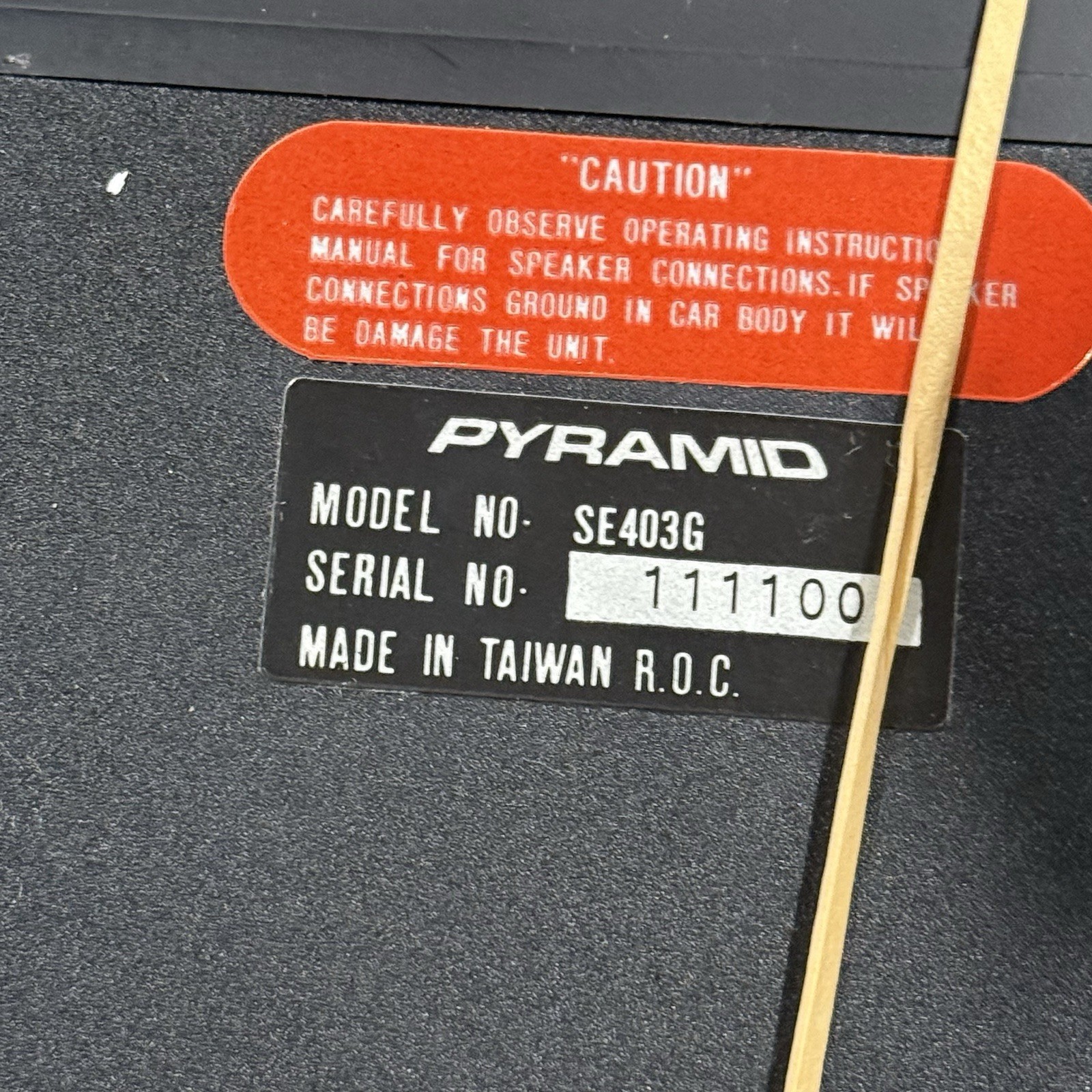 Pyramid SE403G Car Amplifier Equalizer Black Integrated Power *new Old Stock*