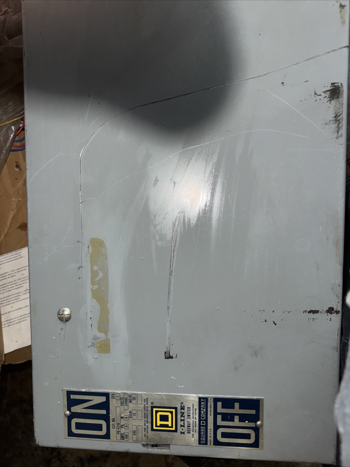 Square D PQ4210 Busway 100 Amp 240 Volt 3 Phase 4 Wire Bus Plug