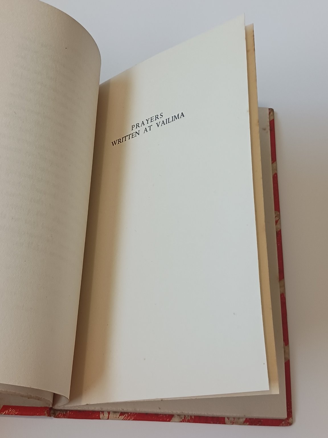 Robert Louis Stevenson Prayers Written at Vailima 1948 A Christmas Sermon