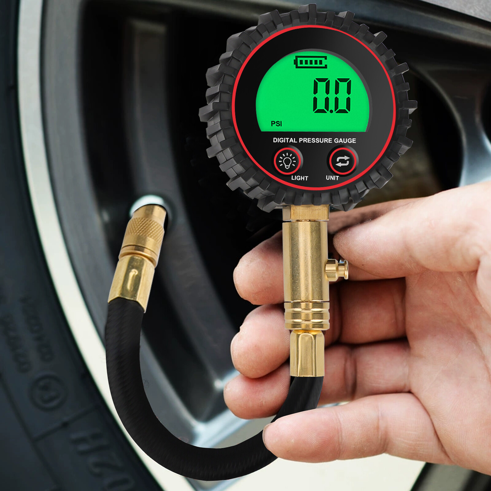 Digital Accurate Air Pressure Tire Gauge 255PSI Meter Tester for Truck Car Bike
