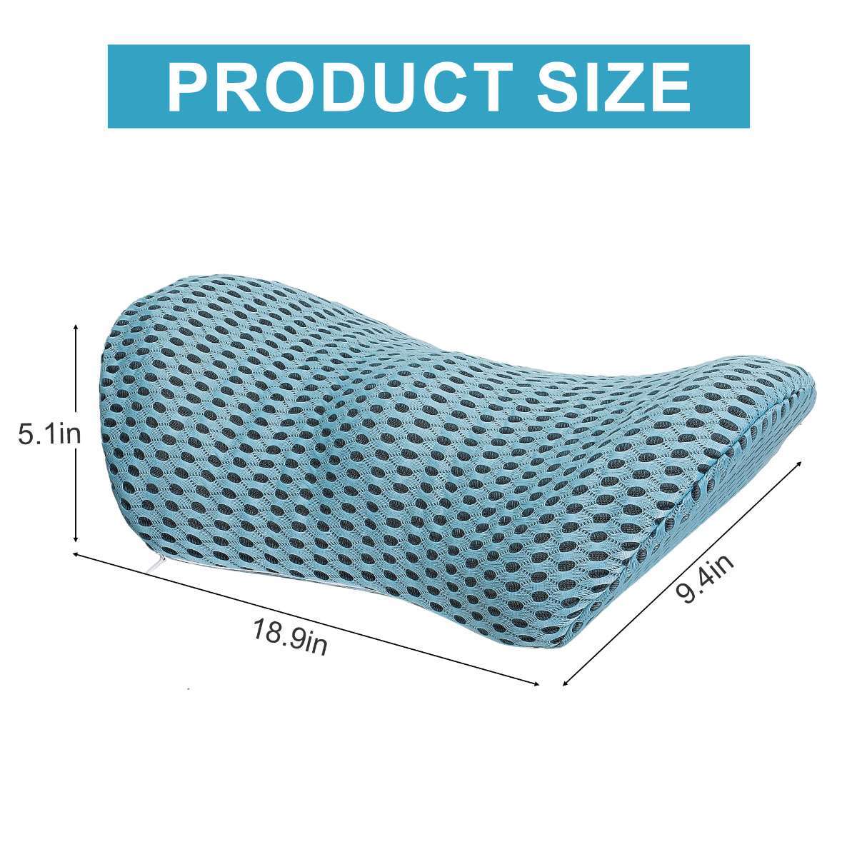 Comfort Lumbar Support Pillow Memory Foam Back Pain Relief For Desk /Car Chair