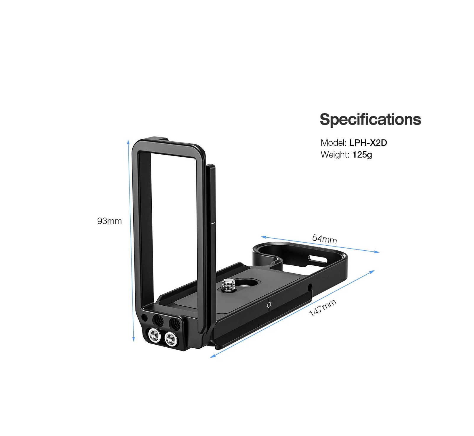 Leofoto LPH-X2D II L Plate for Hasselblad X2D, X2D II | Arca Compatible