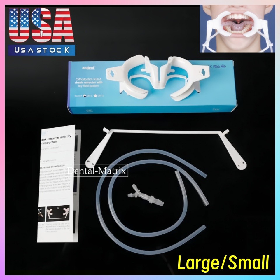 Dental Ortho Nola Dry Field System Mouth Opener Lip Cheek Retractor Large Small