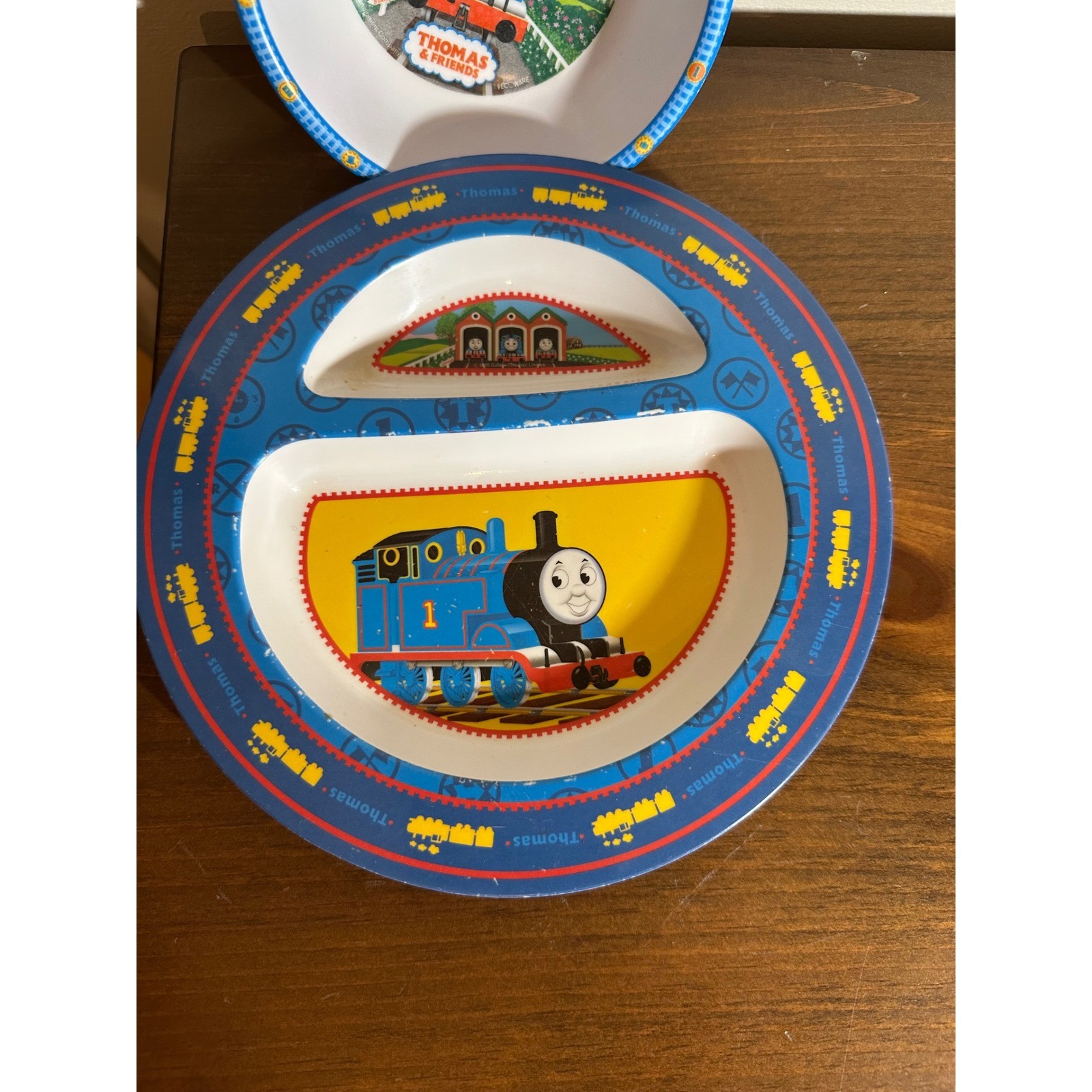 Thomas and Friends Melamine Divided Plate and Bowl Set The First Years Pecoware