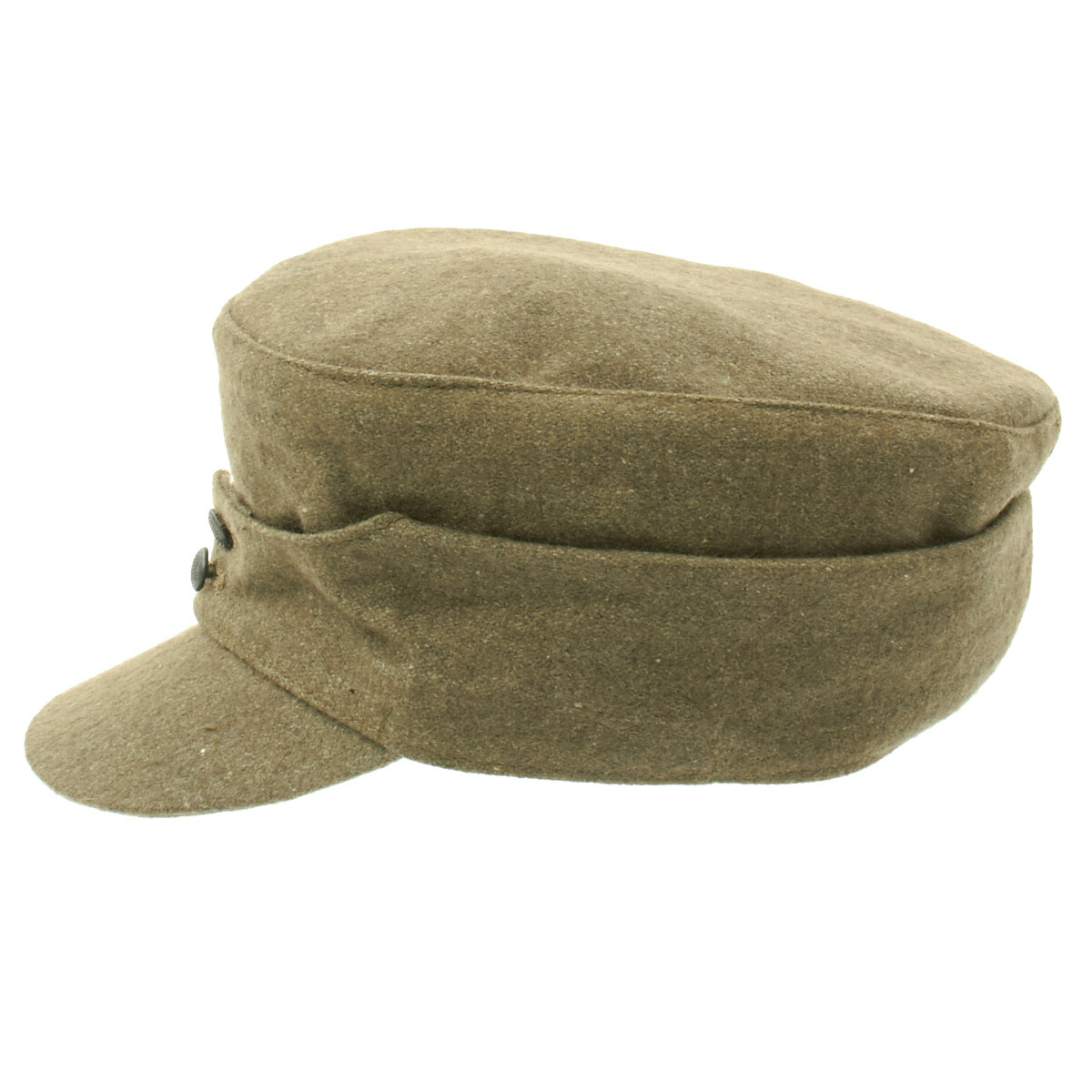 German WWII M43 Cap in Field Grey Wool- Size 7.50 (60 cm)- M43, M1943