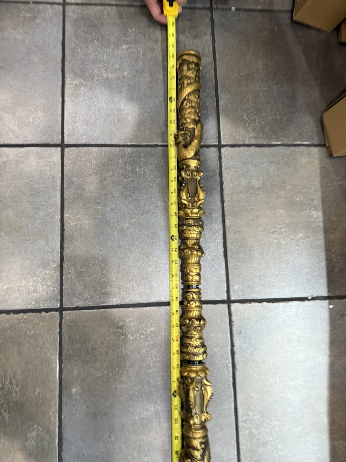 Monkey King Staff 53” Kungfu Gold Metal Wushu Sticks 1:1