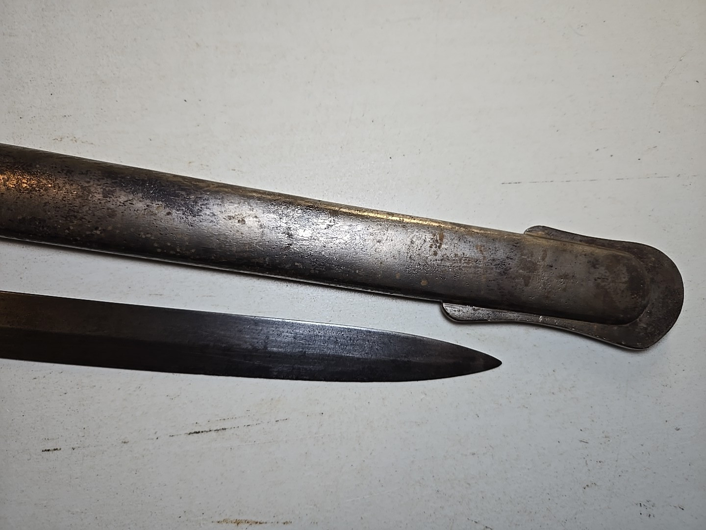 Pre-WWI British Pattern 1827 Volunteer Rifle Officers Sword w/Scabbard - Etched