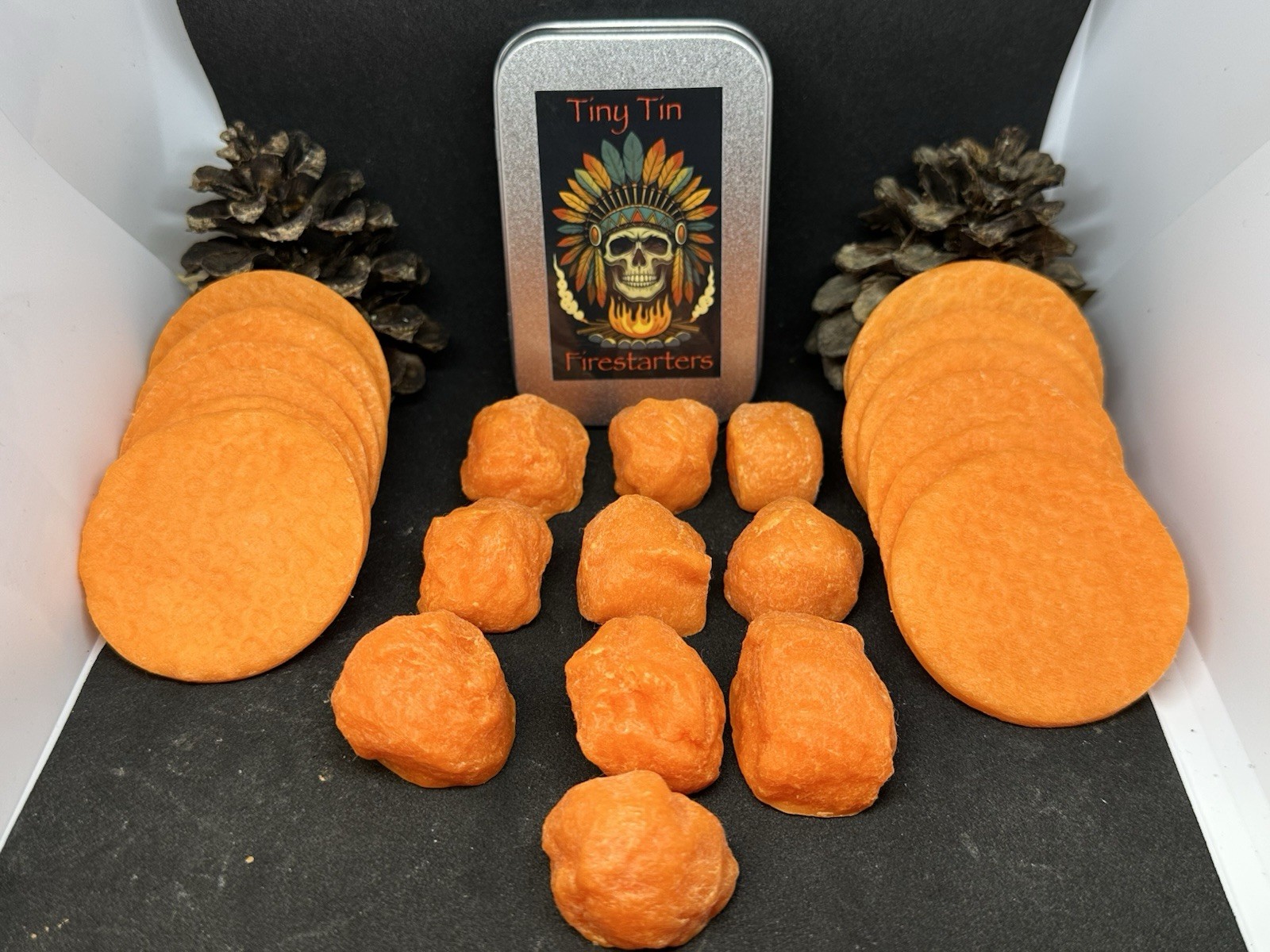 Fire Starting Kit Fire Discs Ferro Rod Magnesium Bug Out Bag Survival Fat Wood