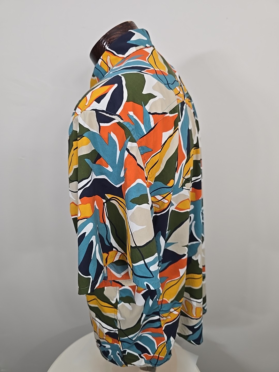 REI Co-Op Trailmade Short Sleeve Button Up Hawaiian Shirt XL Vacation Hiking