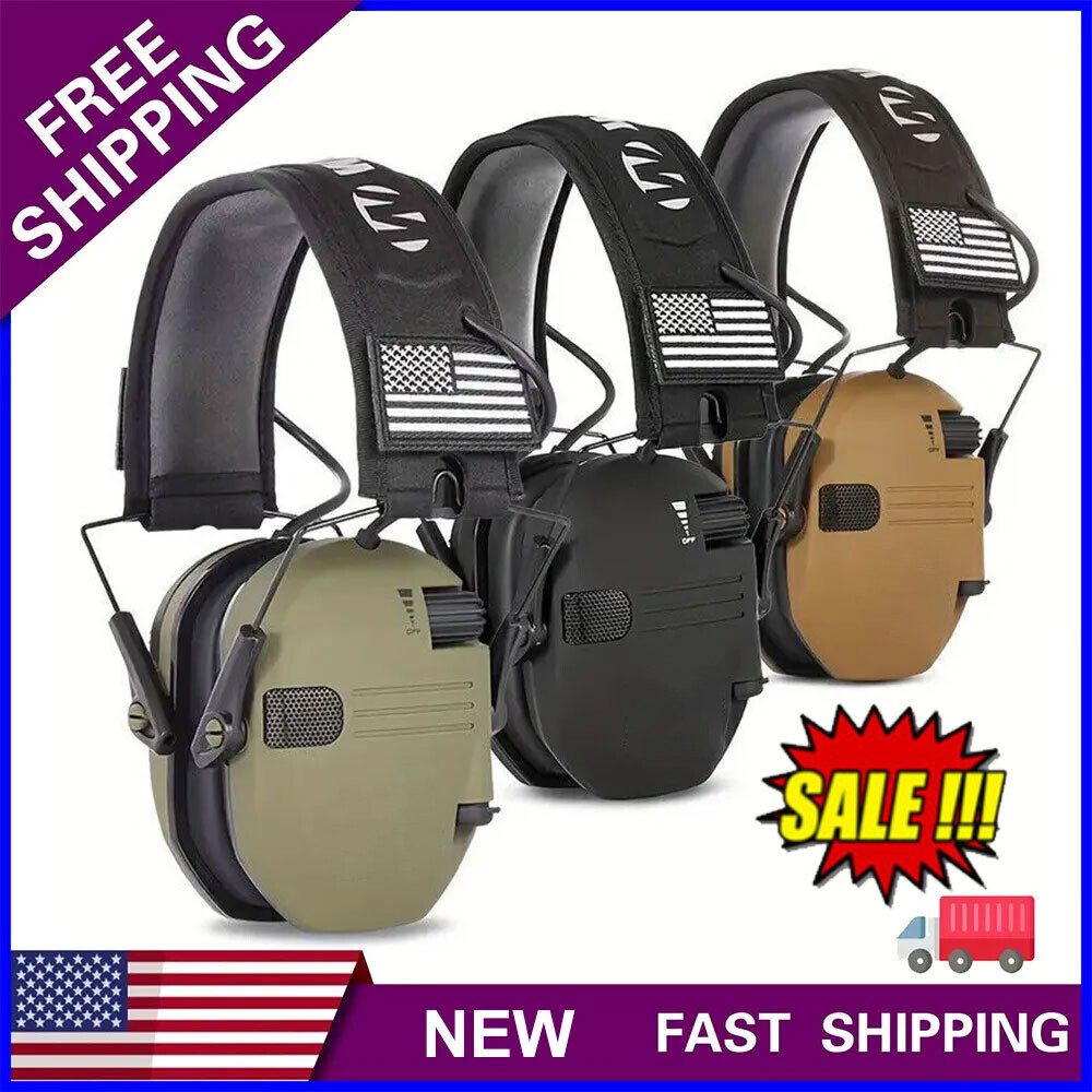 Electronic Shooting Ear Muff Slim Razor Shooting Anti-noise Earphone New