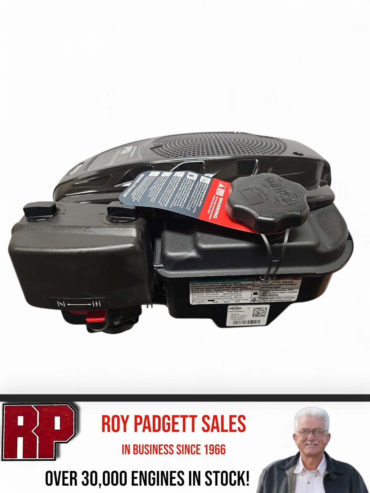 Briggs & Stratton 190CC 123P02-0042 PXI850 Engine Vertical -PB