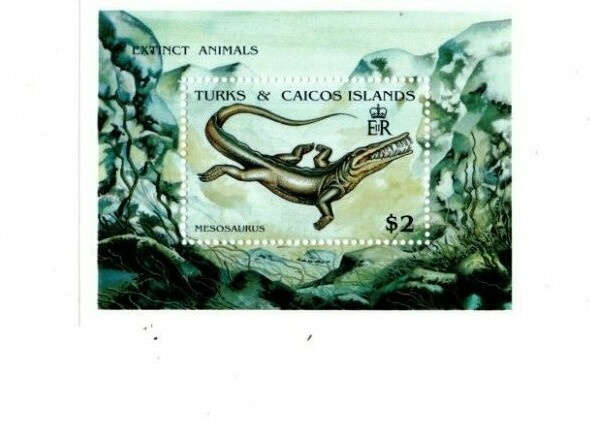 Turks and Caicos - 1991 - Extinct Animals - Souvenir Sheet - MNH