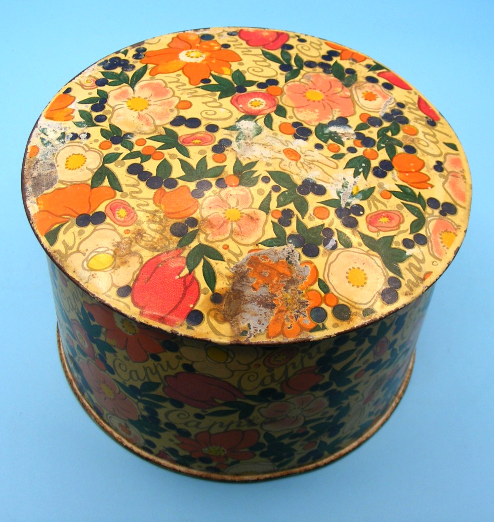 Vintage Cappi Dusting Powder Tin Cheramy New York