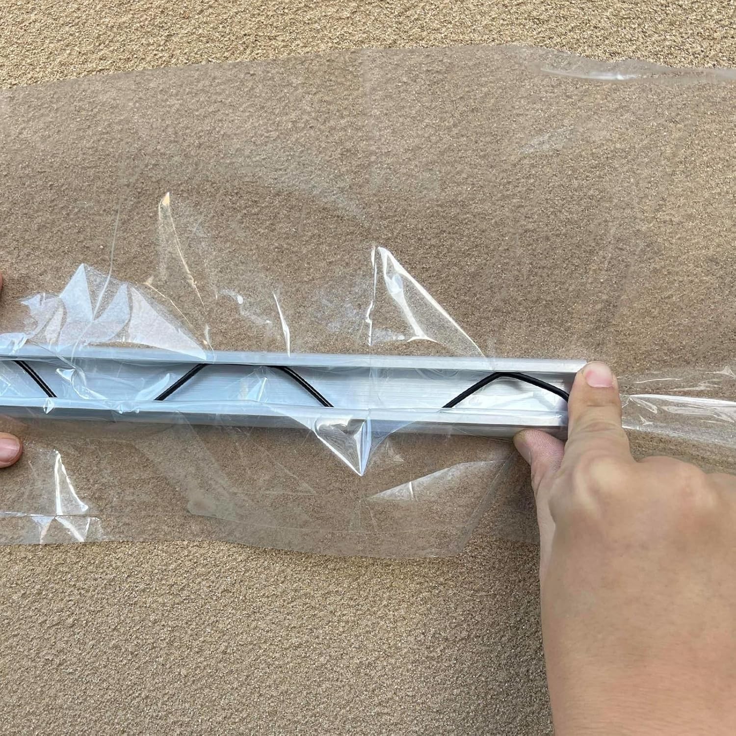 10 Set 6.6 FT Wiggle Wire Lock Channel Greenhouse Spring Channel Aluminum Alloy