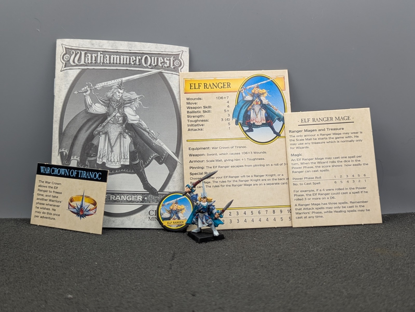 READ Warhammer Quest Warrior Pack - Elf Ranger - OOP Complete CIB