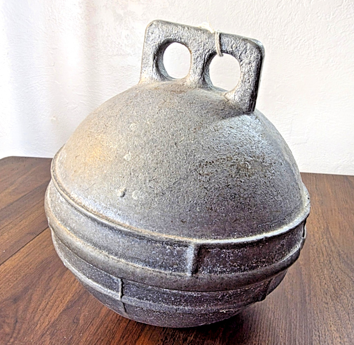 8" Cast Zinc Deep-Sea Trawl Buoy / Fishing Float Phillips Trawl, Grimsby England