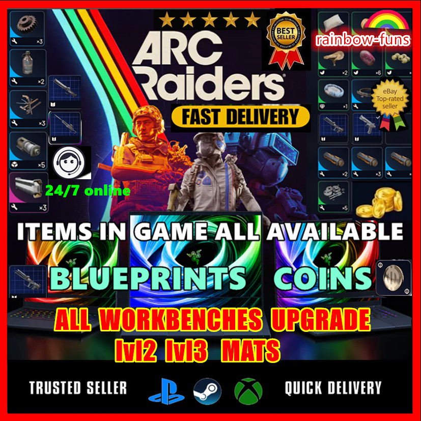 ARC RAIDERS🔥BLUEPRINTS✅All Workbenches Mats✴️COINS MATERIALS🔥Virtual Item🚀