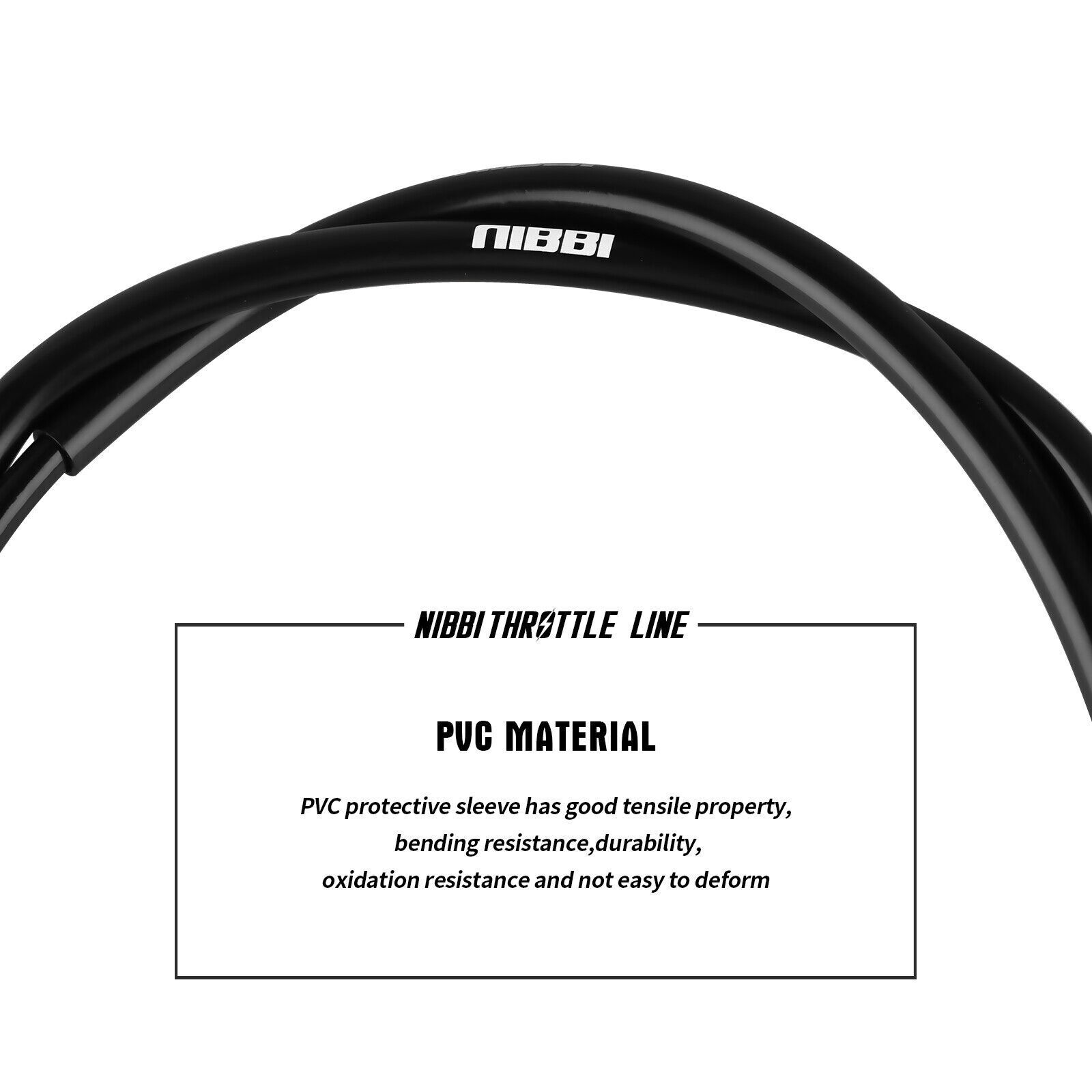 NIBBI 46" Throttle Cable For Yamaha Kawasaki Suzuki Honda Lifan Pit Dirt Bike