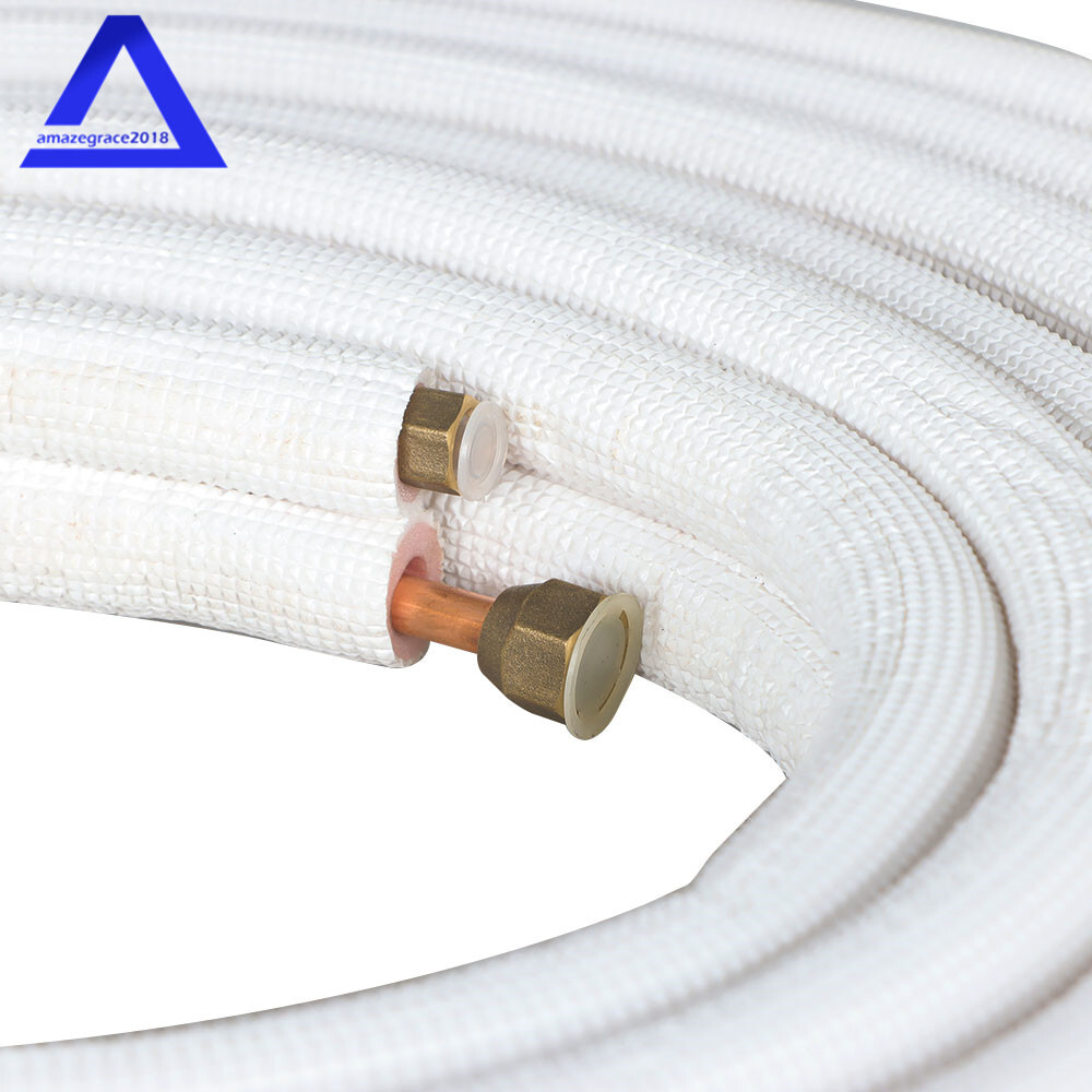 25ft Mini Split Heat Pump Install Kit 1/4" & 3/8" Copper Line with Accessories