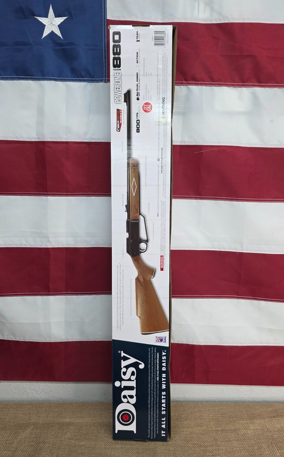 Daisy Powerline 880 Multi-Pump .177 BB/Pellet Pneumatic Air Rifle - 990880-001