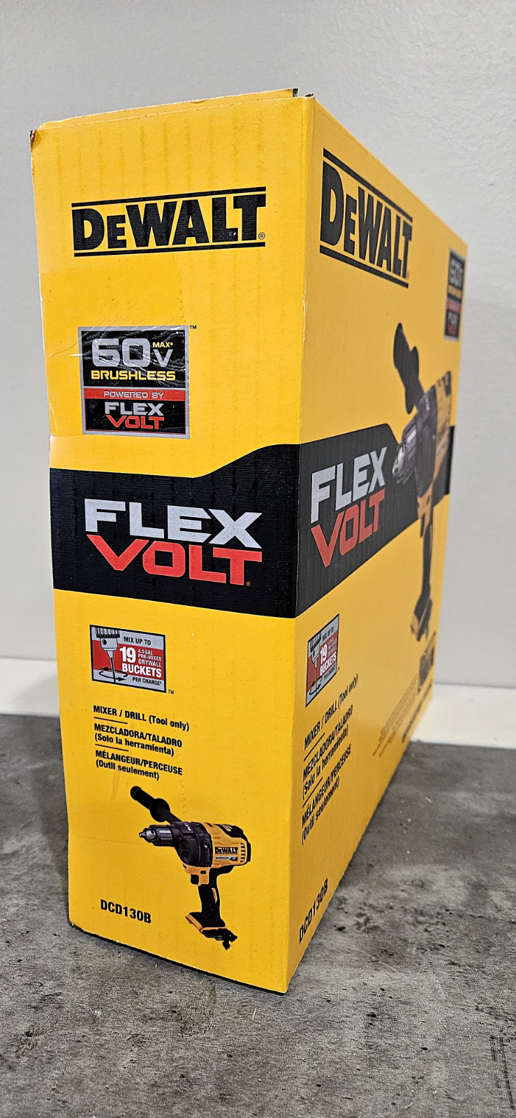 NEW! DeWalt 60V Max FlexVolt Mixer / Drill w/ E-Clutch System DCD130B