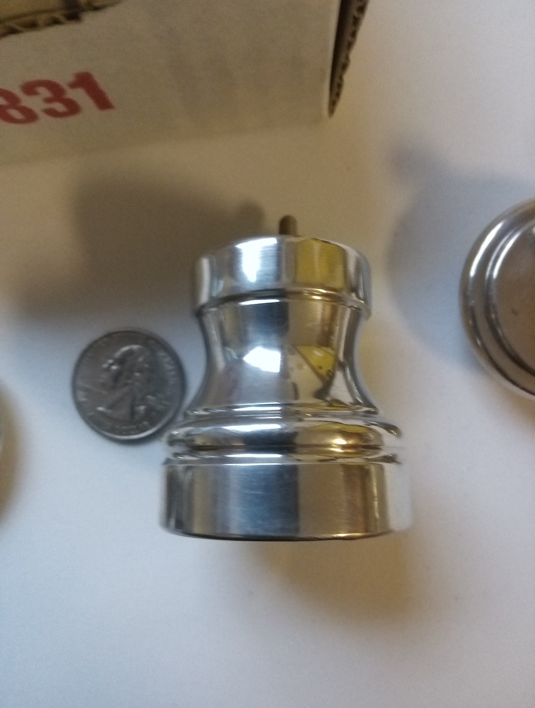 Leonard Pewter Salt And Pepper Shakers, Italy, No.831, About 2 In. Tall,NEW