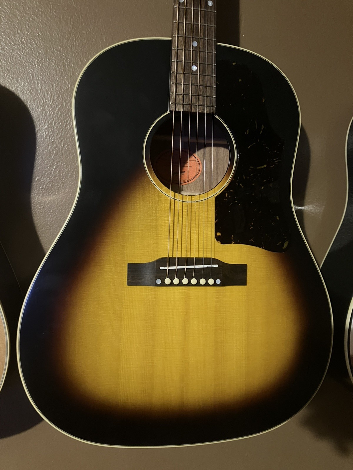 Epiphone Inspired By Gibson J-45 Acoustic Guitar Vintage Sunburst All Solid
