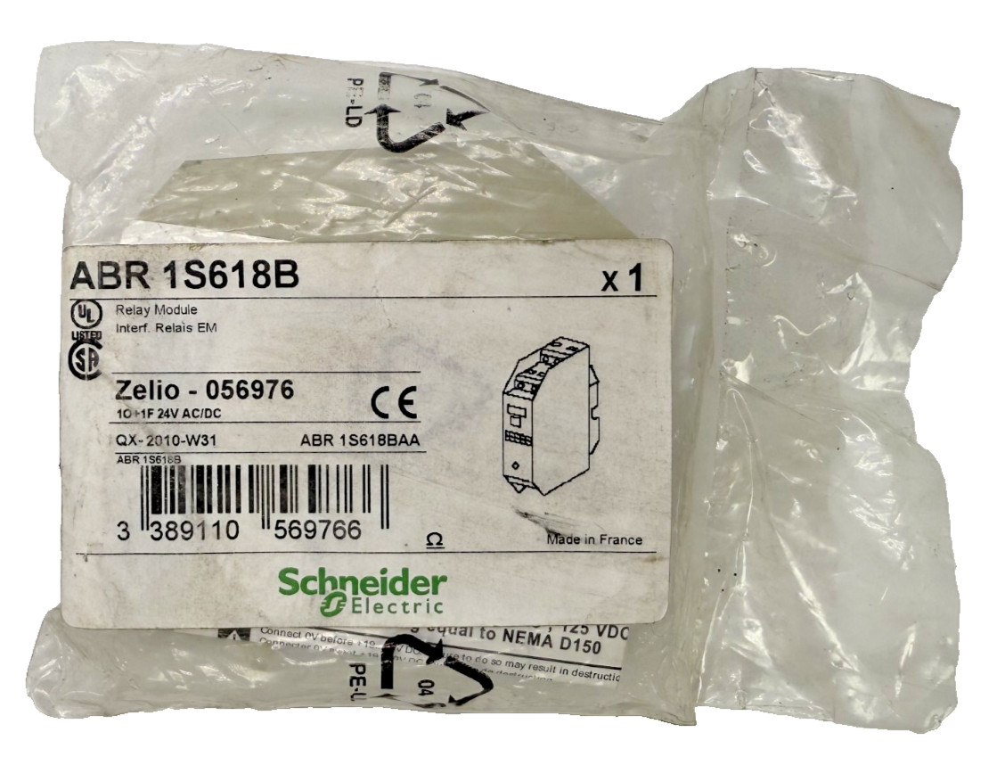Schneider Telemecanique ABR 1S618B Output Interface Relay Module ABR1S618BAA