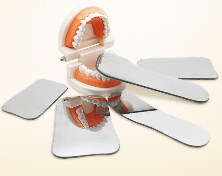 Dental Orthodontic Photo Mouth Mirrors Intraoral Two-sided Glass Reflector Set