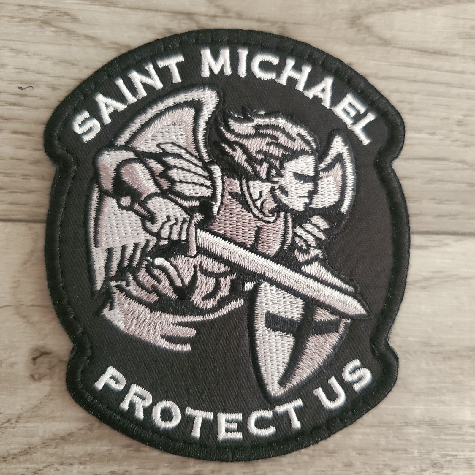 Saint Michael Embroidered Tactical Morale Patch Hook and Loop