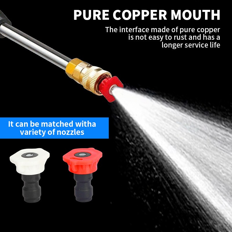 Cisivis Cordless High Pressure Car Washing Gun Pressure Washer Gun with 2 Nozzle