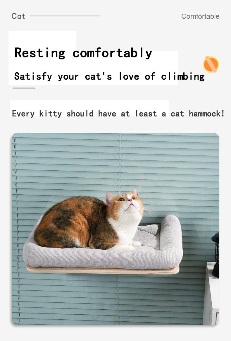 Cat Sill Window Perch Sturdy Cat Hammock Window Seat with Strong Suction Cups