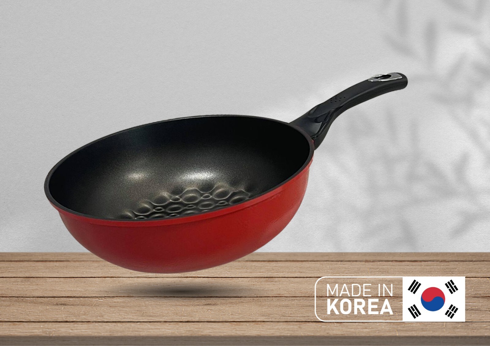 MADE IN KOREA, 3D Diamond Coating Nonstick Wok Cookware 9-1/2'' (24cm)