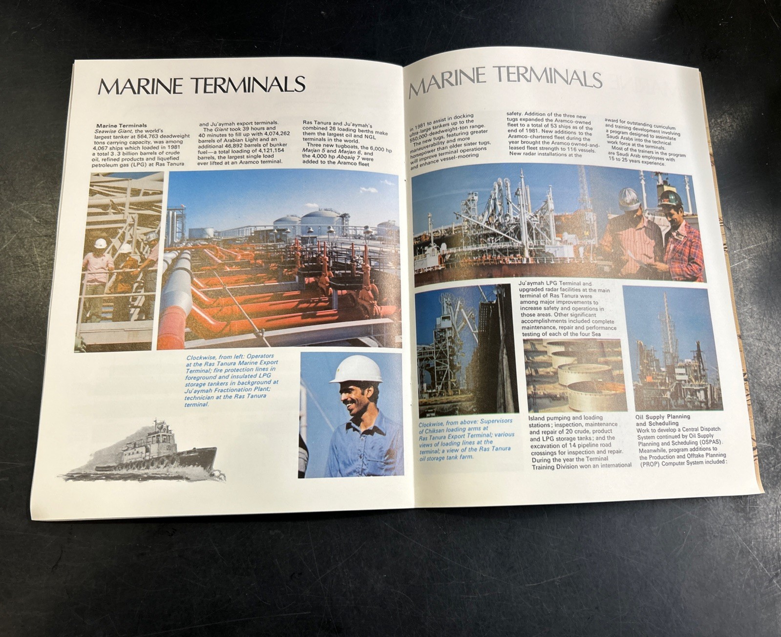 Aramco 1981 Annual Report of Operations Dammam Saudi Arabia From World’s Fair 82