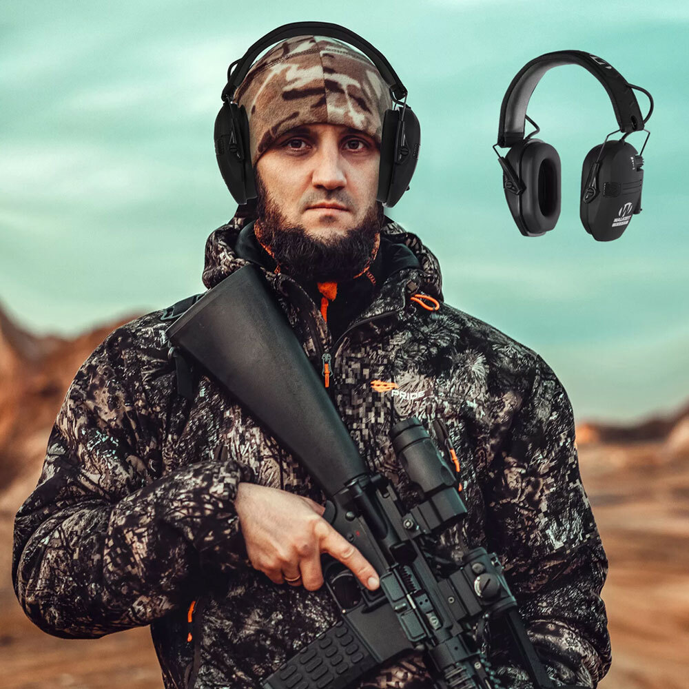 Electronic Shooting Ear Muff Slim Razor Shooting Anti-noise Earphone New