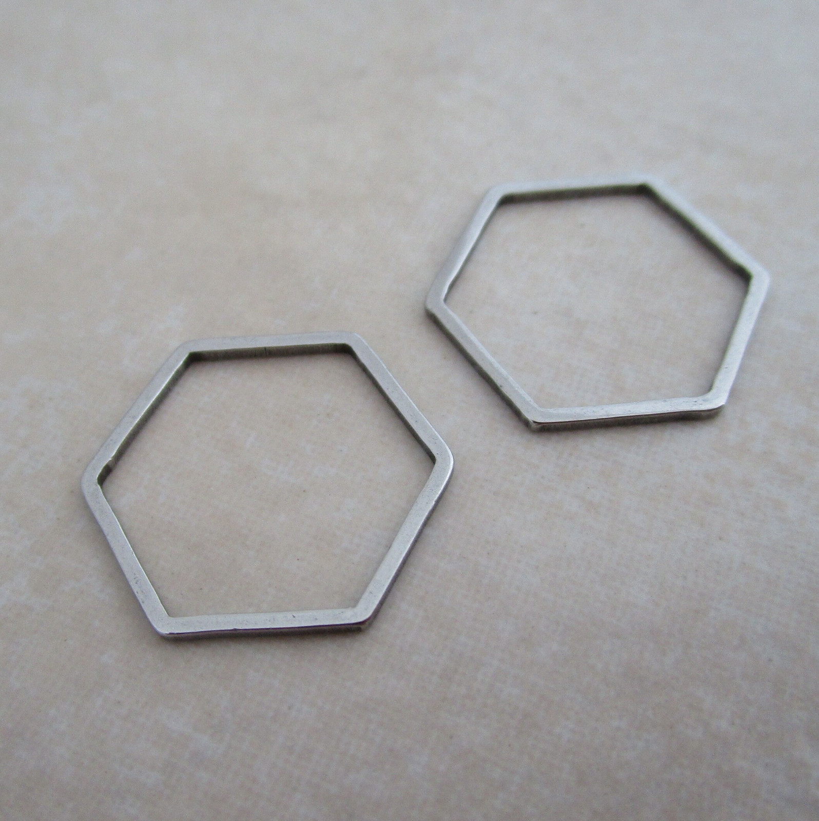 20 stainless steel 16mm geometric hexagon links connectors