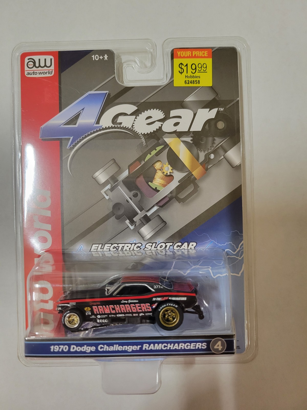Auto World 1970 Dodge Challenger Ramchargers  HO Scale Slot Car SC413A