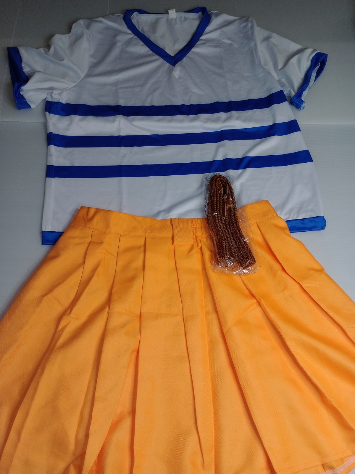 Emery Nami Dress Cosplay Costume Girls Real Live Version T-shirt Pleated MEDIUM