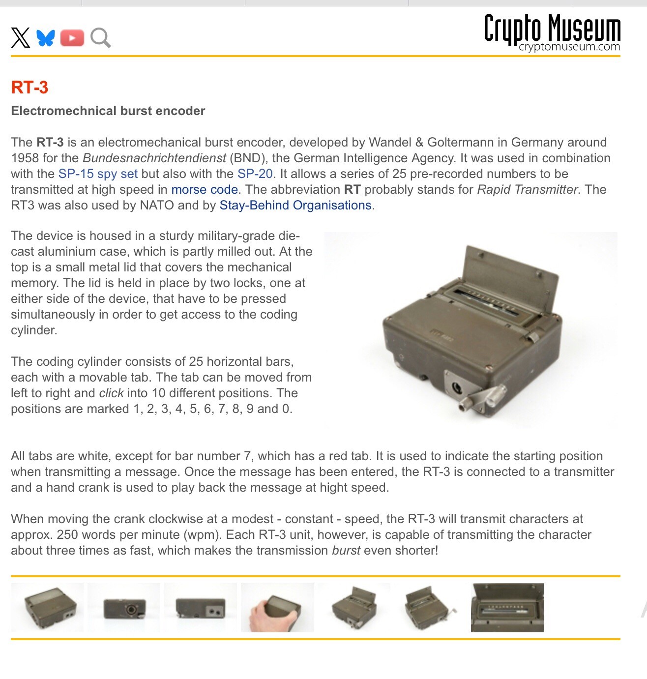 German Intelligence (BND) Spy Radio SP-15 Transmitter, Receiver, Burst Encoder