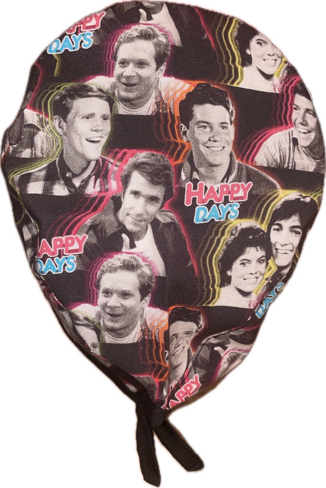 Happy Days TV Show Characters Scrub Hat Chemo Cap