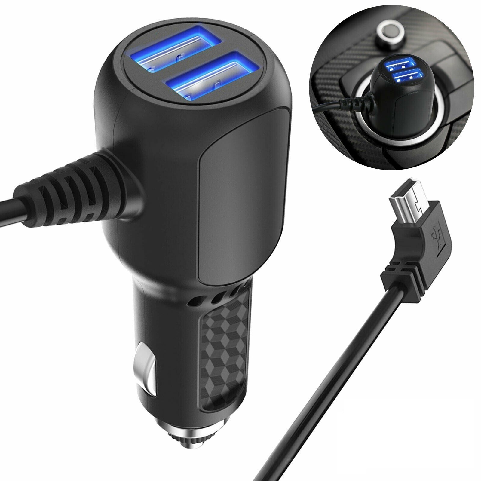 Car Charger Cord for Garmin DriveSmart 55 61 65lms DriveAssist 50 51 60 GPS TA20