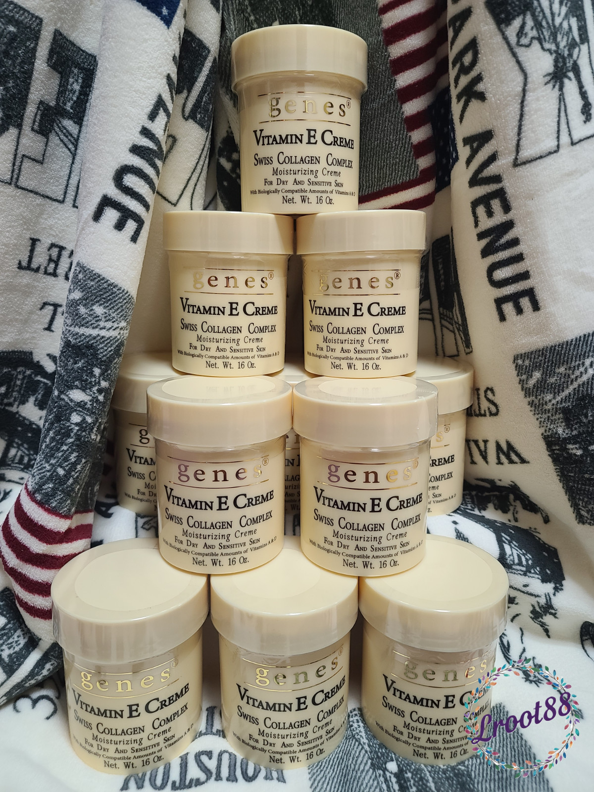 Genes Vitamin E Creme 16-OZ Collagen Complex Moisturizing Creme for Dry and Sens