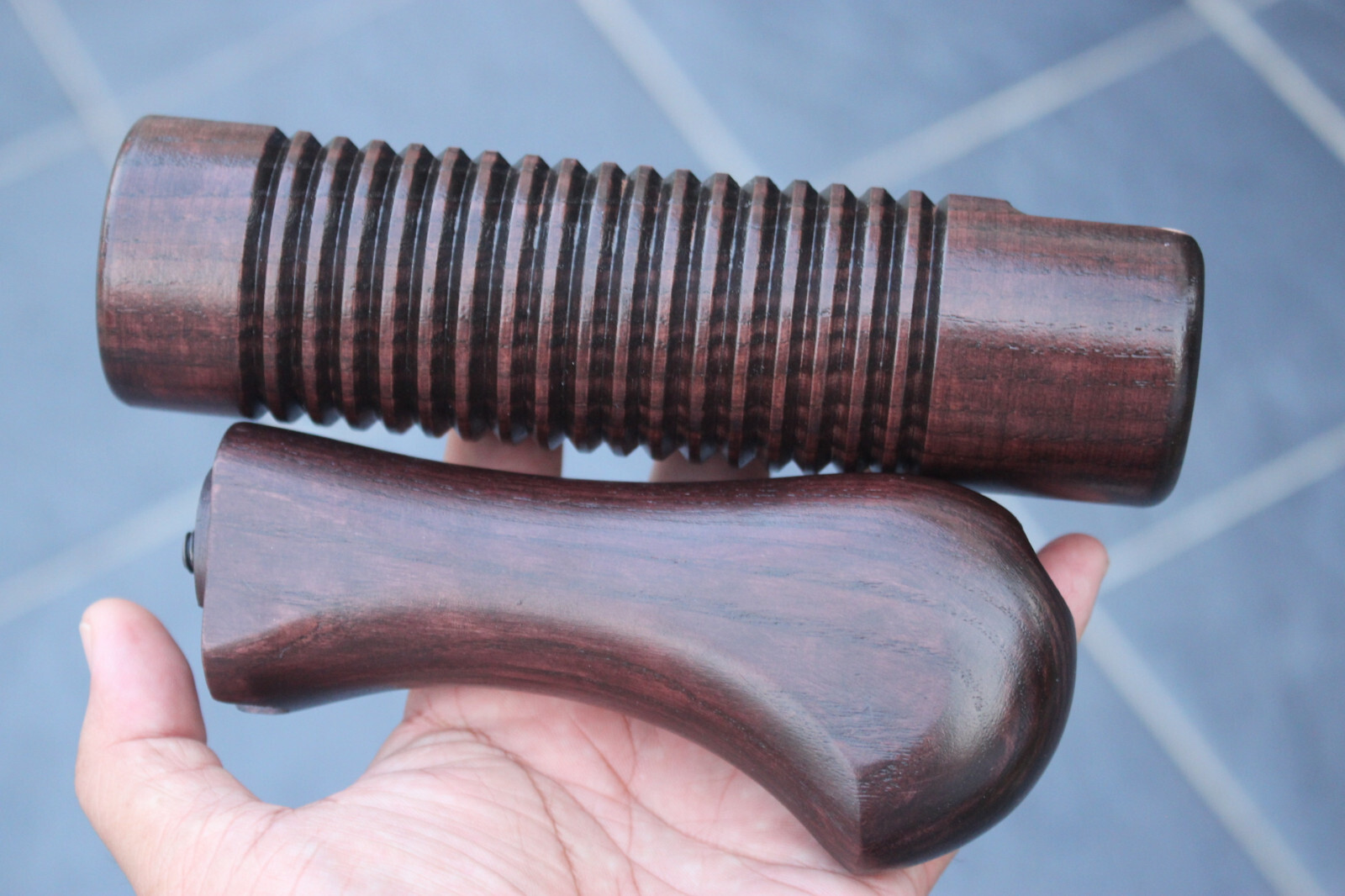 MOSSBERG SHOCKWAVE MODEL 590 12 GA FOREND & WOOD STOCK FURNITURE VTG NICE GIFT