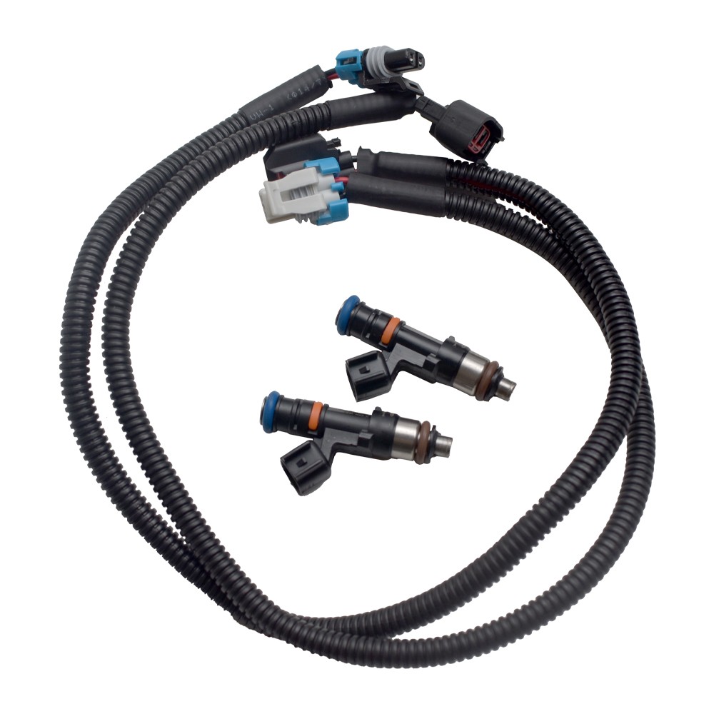 For Polaris RZR Ranger 2011-14 Fuel Injectors + Harness (PAIR) 1204318 1204319